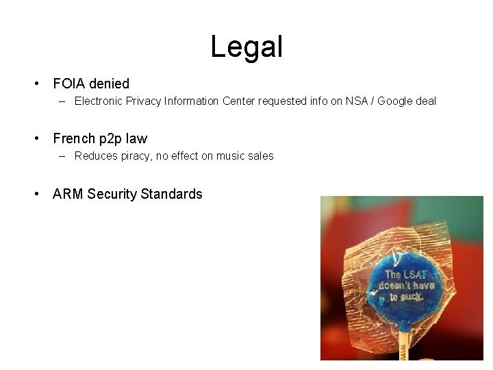 Legal • FOIA denied – Electronic Privacy Information Center requested info on NSA /