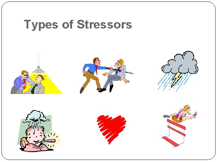 Types of Stressors Types of Stressors