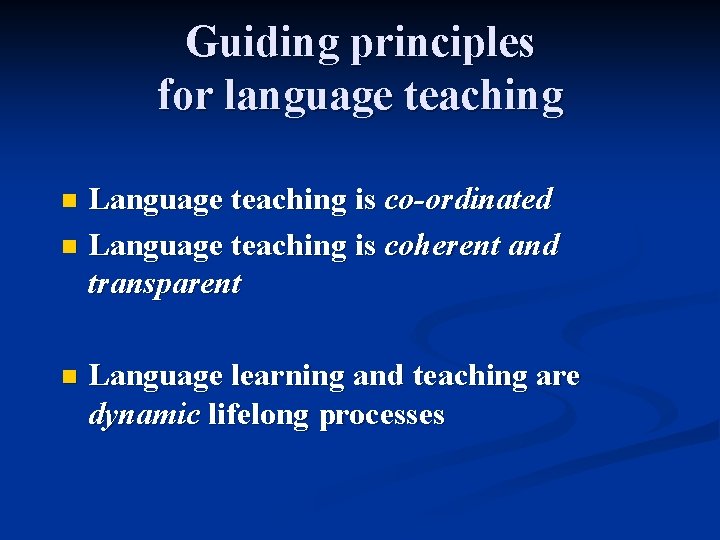 Relating language examinations to the Common European Framework