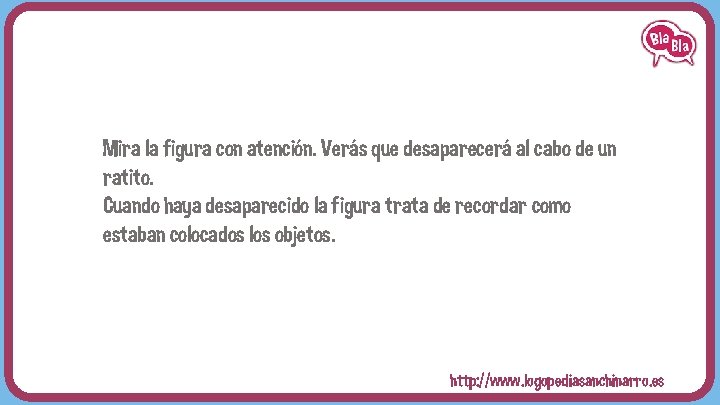 Mira la figura con atención. Verás que desaparecerá al cabo de un ratito. Cuando