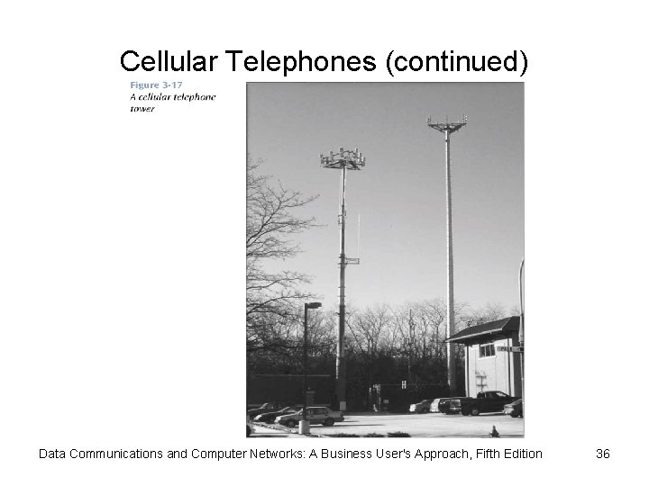 Cellular Telephones (continued) Data Communications and Computer Networks: A Business User's Approach, Fifth Edition