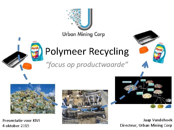 Polymeer Recycling “focus op productwaarde” Presentatie voor KIVI 4 oktober 2015 Jaap Vandehoek Directeur,