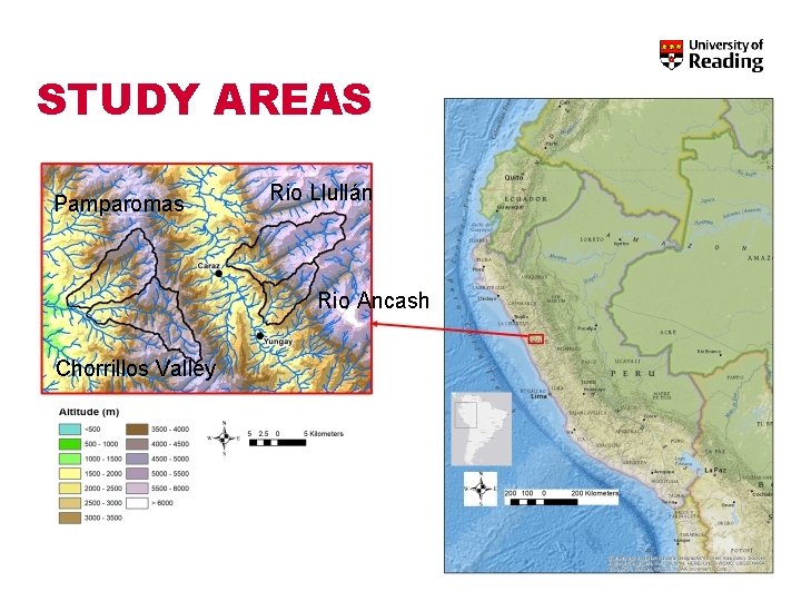 STUDY AREAS Pamparomas Rio Llullán Rio Ancash Chorrillos Valley 5 STUDY AREAS Pamparomas Rio Llullán Rio Ancash Chorrillos Valley 5