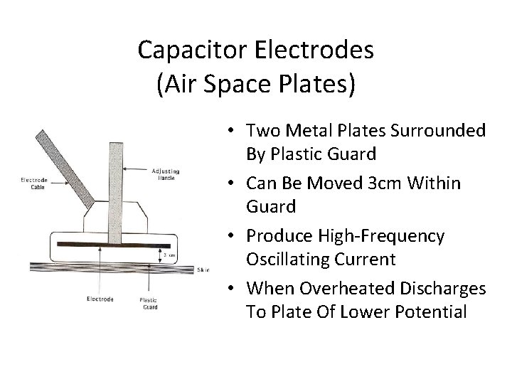 Capacitor Electrodes (Air Space Plates) • Two Metal Plates Surrounded By Plastic Guard •