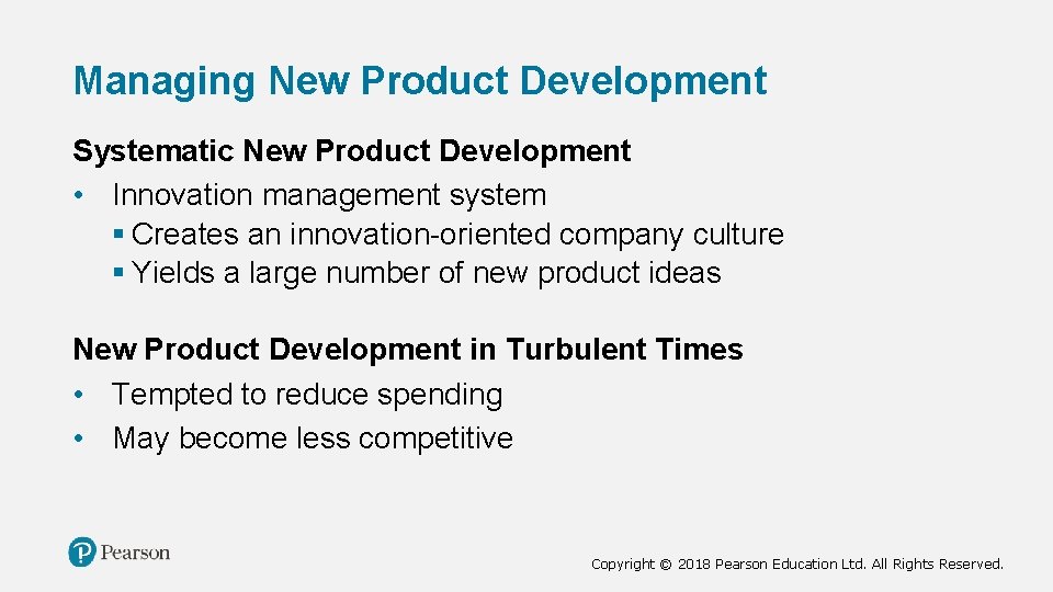 Managing New Product Development Systematic New Product Development • Innovation management system § Creates Managing New Product Development Systematic New Product Development • Innovation management system § Creates