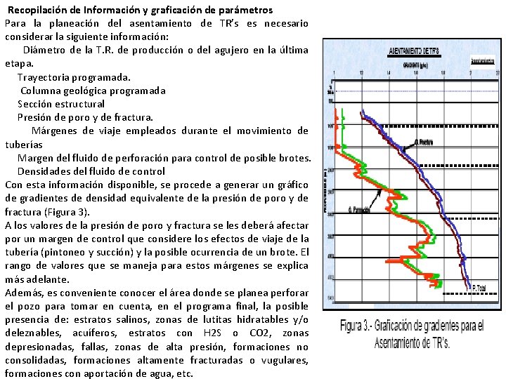 Recopilación de Información y graficación de parámetros Para la planeación del asentamiento de TR’s