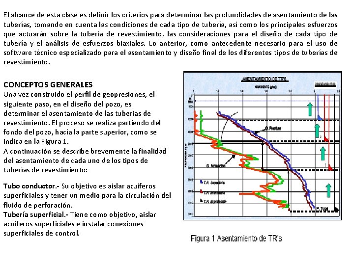 El alcance de esta clase es definir los criterios para determinar las profundidades de