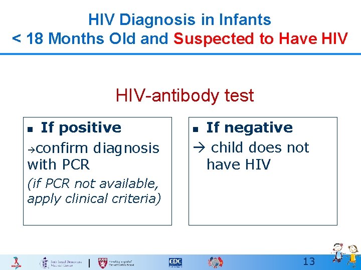 HIV Diagnosis in Infants < 18 Months Old and Suspected to Have HIV-antibody test