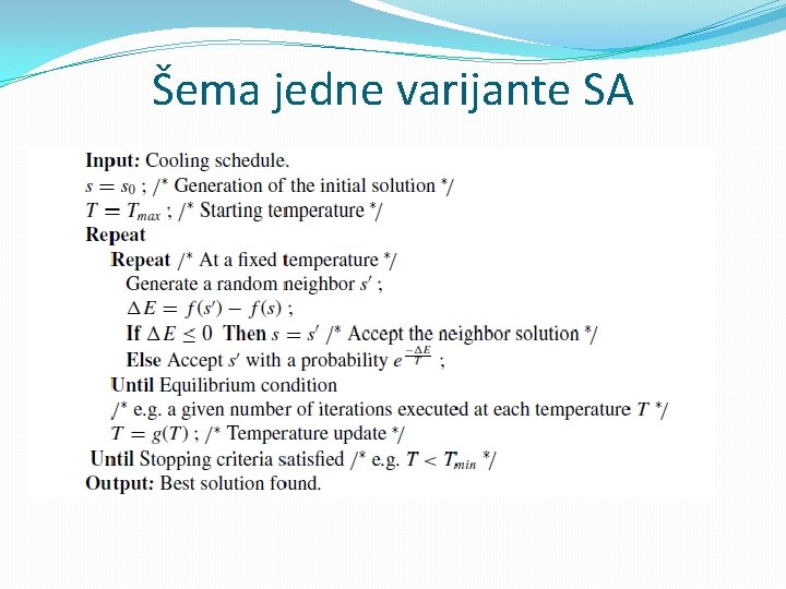 Šema jedne varijante SA 