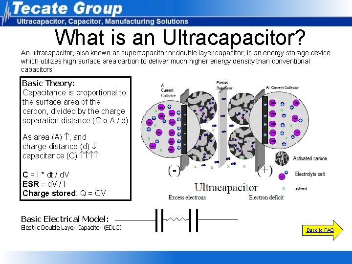 What is an Ultracapacitor? An ultracapacitor, also known as supercapacitor or double layer capacitor, What is an Ultracapacitor? An ultracapacitor, also known as supercapacitor or double layer capacitor,