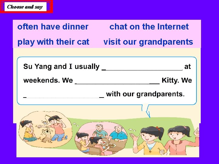 Choose and say often have dinner chat on the Internet play with their cat Choose and say often have dinner chat on the Internet play with their cat
