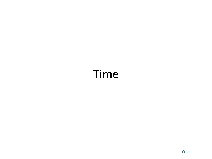 Time Olsen 