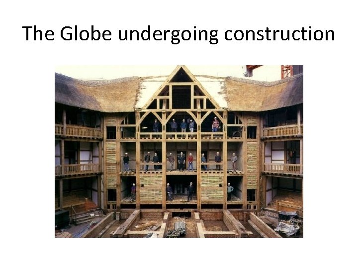 The Globe undergoing construction 