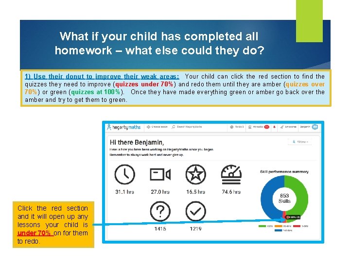 What if your child has completed all homework – what else could they do?
