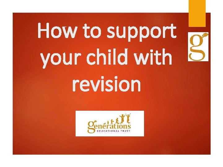 How to support your child with revision 