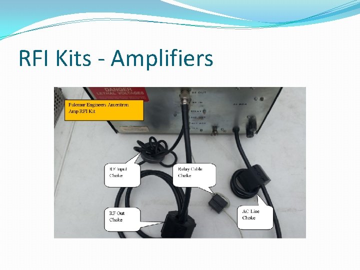 RFI Kits - Amplifiers RFI Kits - Amplifiers