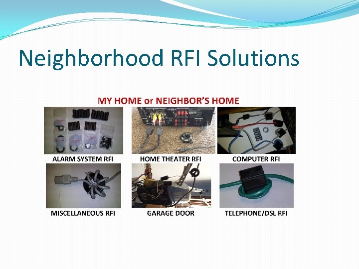Neighborhood RFI Solutions Neighborhood RFI Solutions