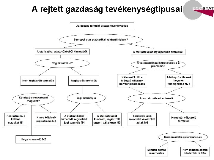 A rejtett gazdaság tevékenységtípusai 8 