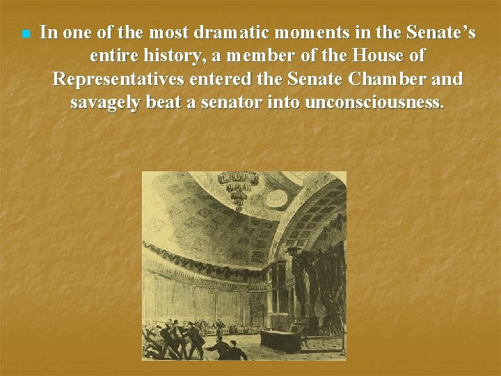 n In one of the most dramatic moments in the Senate’s entire history, a