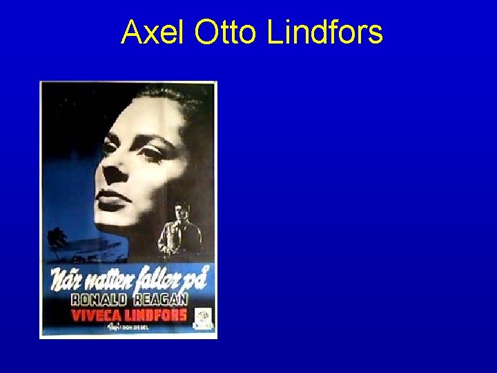 Axel Otto Lindfors 