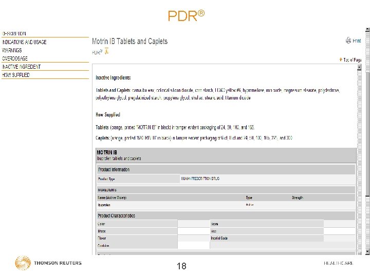 PDR® 18 