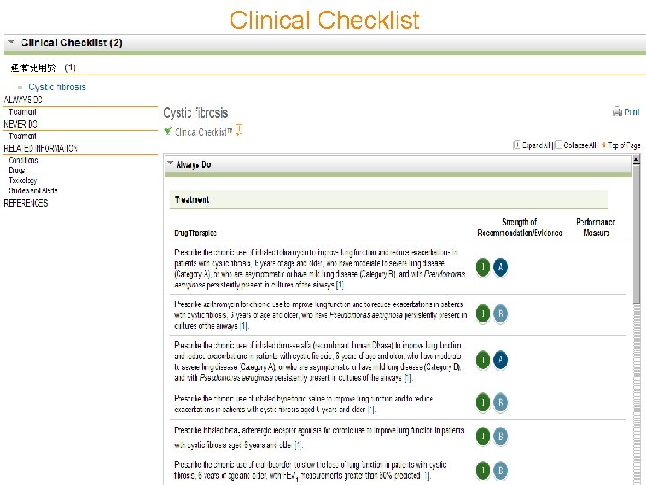 Clinical Checklist 22 