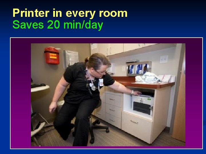 Printer in every room Saves 20 min/day 