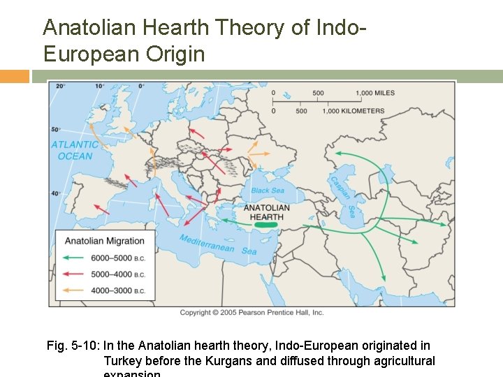 Anatolian Hearth Theory of Indo. European Origin Fig. 5 -10: In the Anatolian hearth
