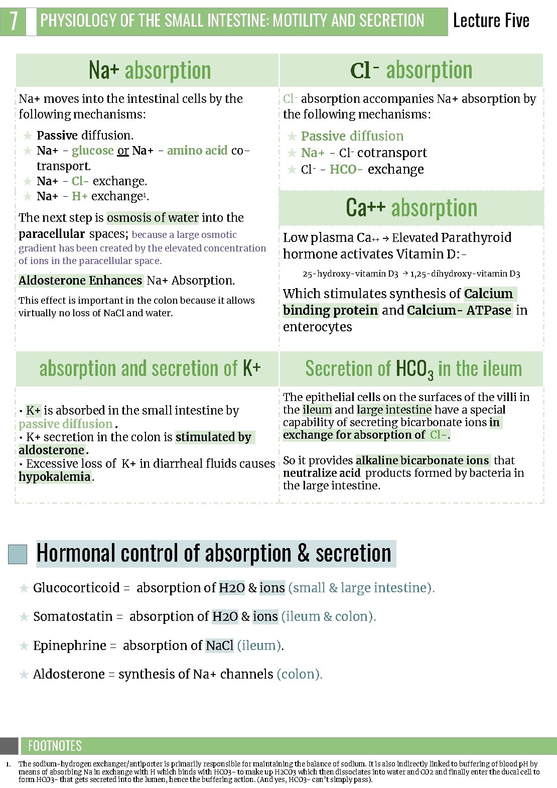 7 PHYSIOLOGY OF THE SMALL INTESTINE: MOTILITY AND SECRETION Cl- absorption Na+ moves into 7 PHYSIOLOGY OF THE SMALL INTESTINE: MOTILITY AND SECRETION Cl- absorption Na+ moves into
