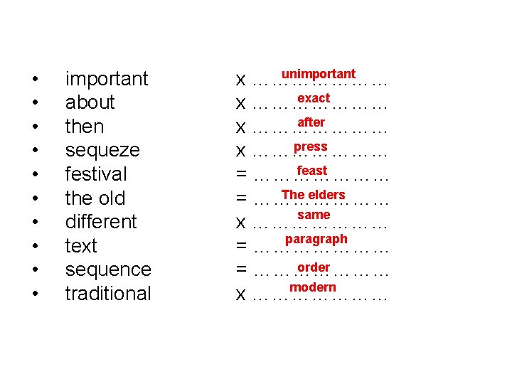 • • • important about then sequeze festival the old different text sequence • • • important about then sequeze festival the old different text sequence