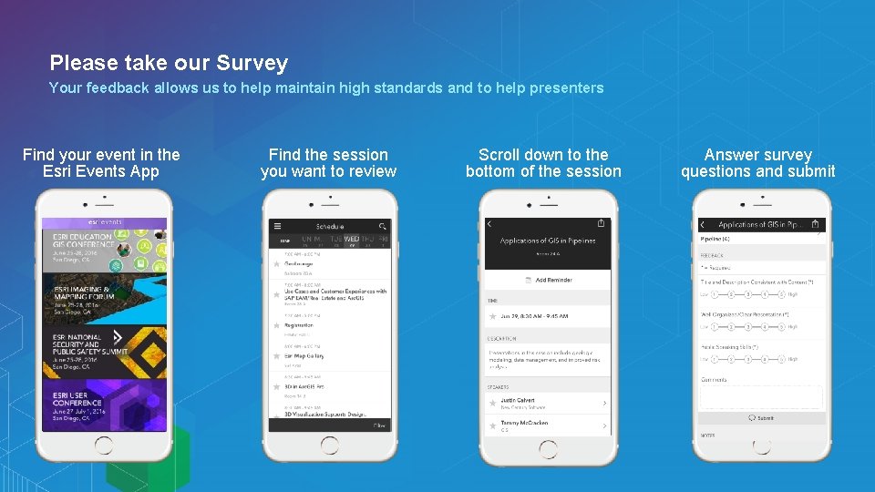 Please take our Survey Your feedback allows us to help maintain high standards and