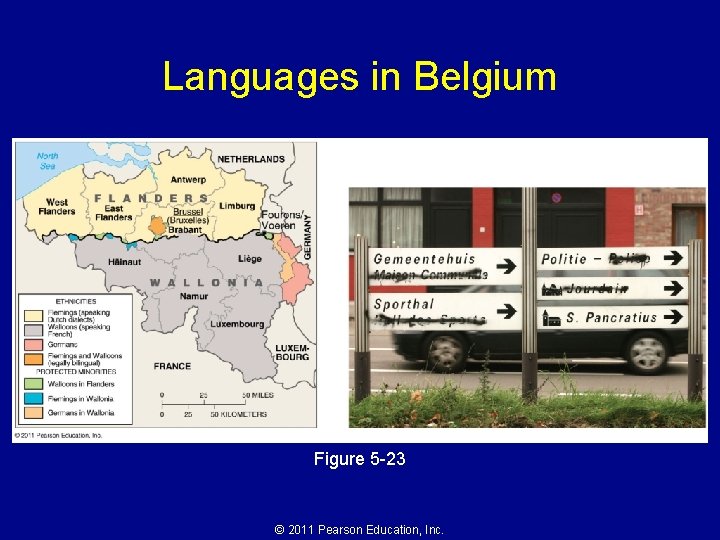 Languages in Belgium Figure 5 -23 © 2011 Pearson Education, Inc. 