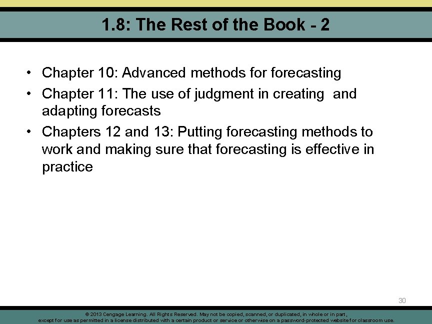 1. 8: The Rest of the Book - 2 • Chapter 10: Advanced methods