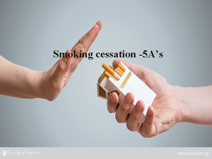 Smoking cessation -5 A’s 