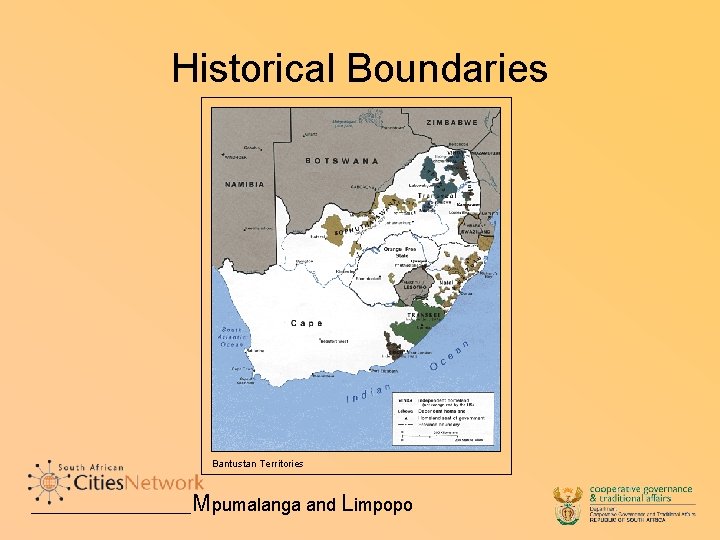 Historical Boundaries Bantustan Territories Mpumalanga and Limpopo 