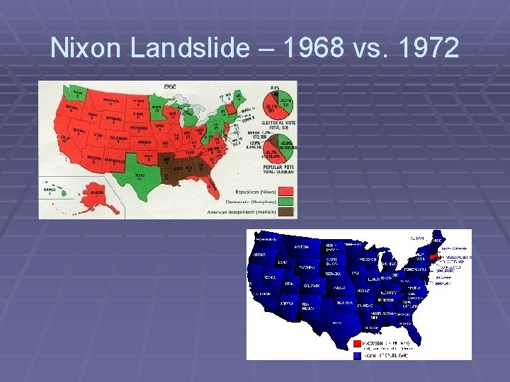 Nixon Landslide – 1968 vs. 1972 