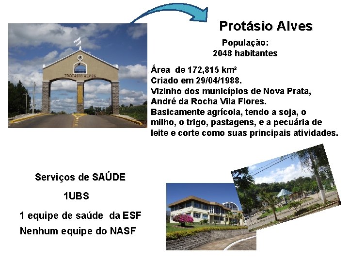 Protásio Alves População: 2048 habitantes Área de 172, 815 km² Criado em 29/04/1988. Vizinho