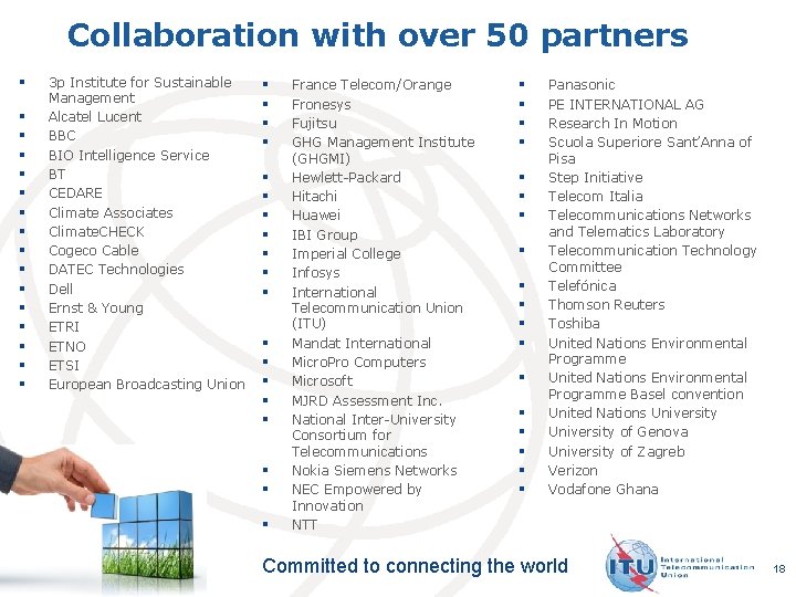 Collaboration with over 50 partners § § § § 3 p Institute for Sustainable Collaboration with over 50 partners § § § § 3 p Institute for Sustainable