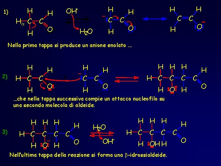 1) H Ha C C H H OH- H O C H 2 O 1) H Ha C C H H OH- H O C H 2 O