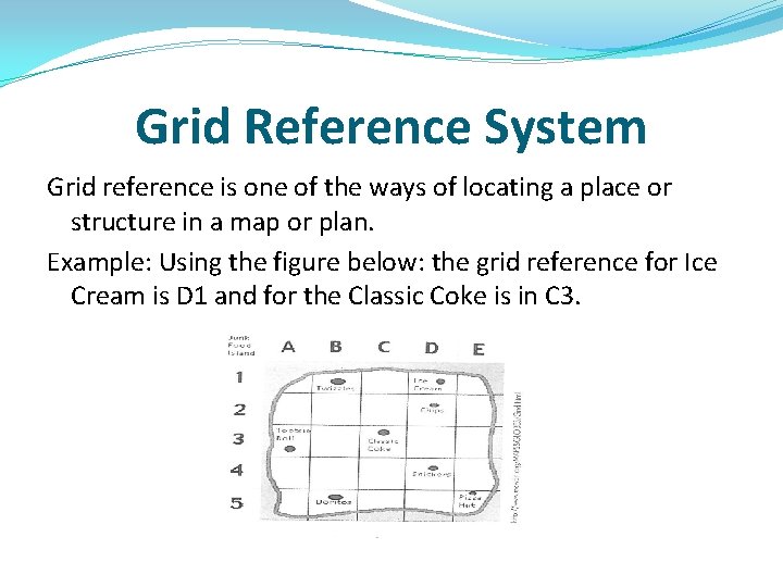 Grid Reference System Grid reference is one of the ways of locating a place