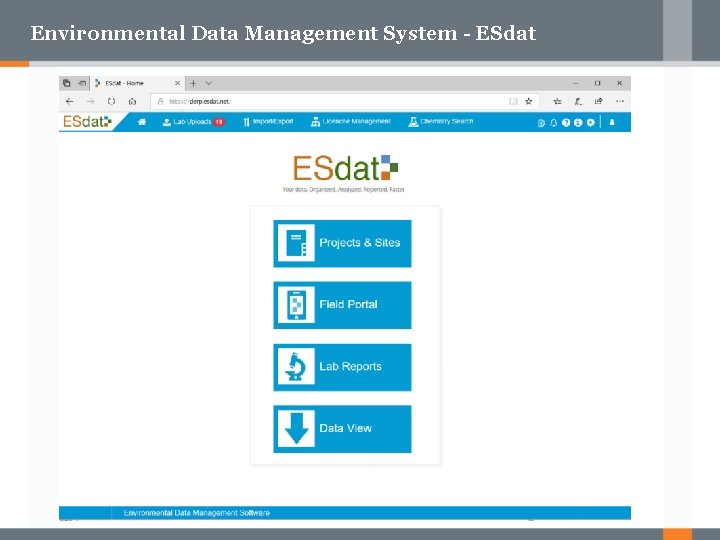 Environmental Data Management System - ESdat 