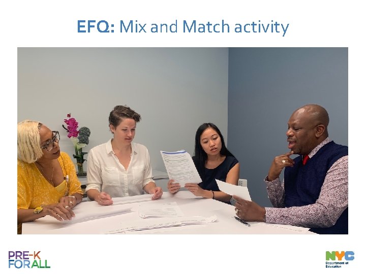 EFQ: Mix and Match activity 