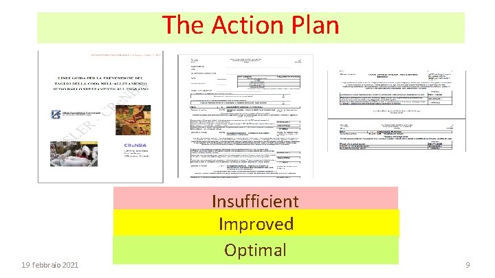 The Action Plan 19 febbraio 2021 Insufficient Improved Optimal 9 