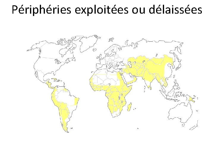 Périphéries exploitées ou délaissées 