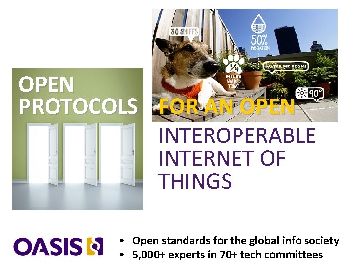 OPEN PROTOCOLS FOR AN OPEN INTEROPERABLE INTERNET OF THINGS • Open standards for the
