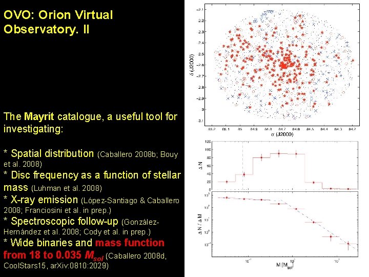 OVO: Orion Virtual Observatory. II The Mayrit catalogue, a useful tool for investigating: *