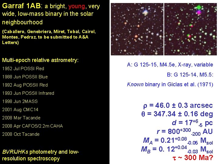 Garraf 1 AB: a bright, young, very wide, low-mass binary in the solar neighbourhood