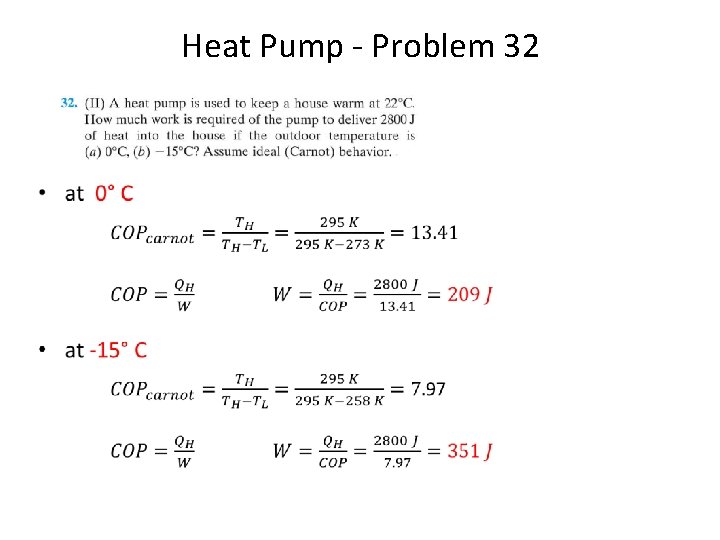 Heat Pump - Problem 32 • 