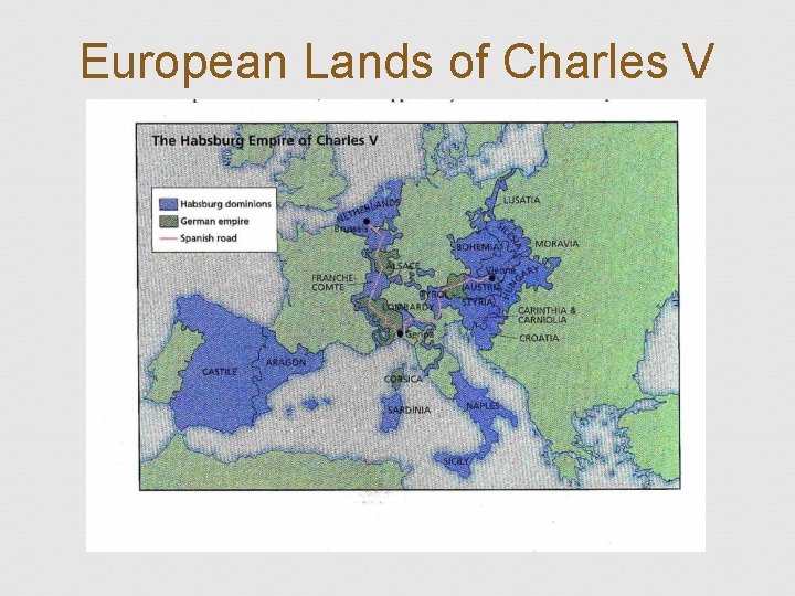 European Lands of Charles V 