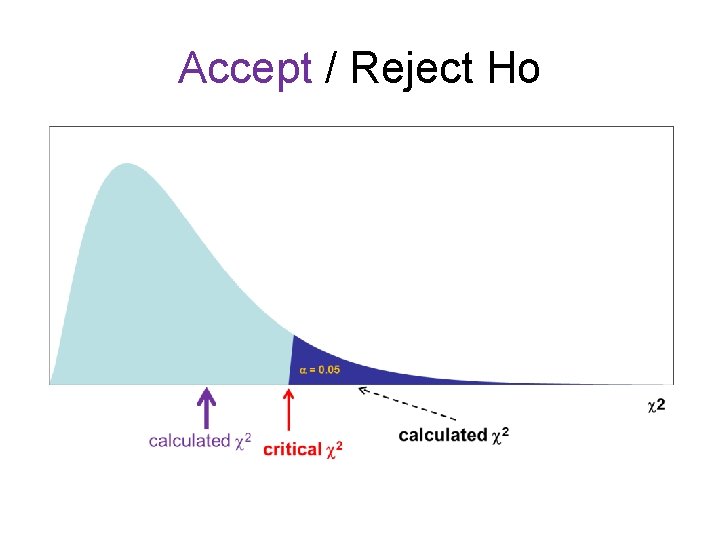 Accept / Reject Ho 